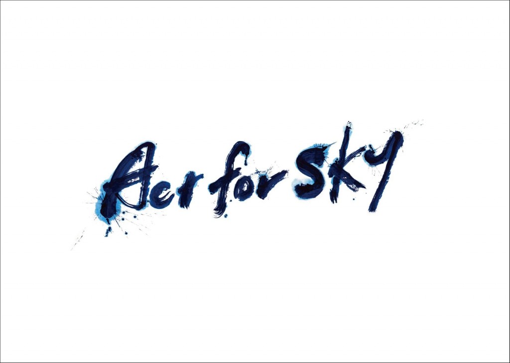 【 ACT FOR SKY 】日揮ホールディングス様 の有志団体の題字をデザインさせていただきました。デザイン 題字 書道家 山口芳水 【 羽田空港 】にて3月2日のリリースです。