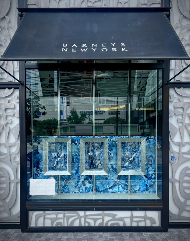 BARNEYS NEWYORK 福岡店 アーティスト 書道家 山口芳水 個展 展示会 開催 九州 福岡 作品 セレクトショップ ファッション アパレル
